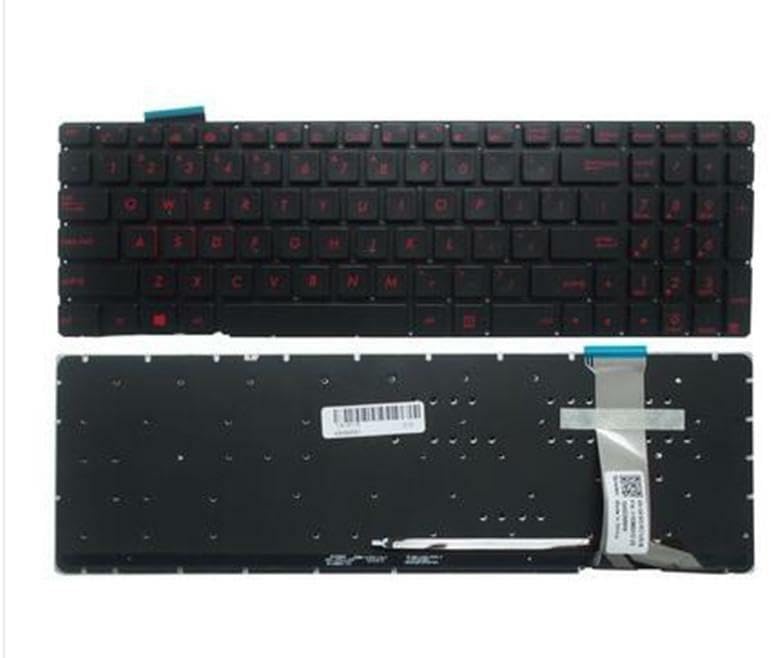 New for Asus ROG G551 G58JW G771 G771JW GL551J GL552 GL752 GL752VS GL771 GL771JW ZX50JX ZX50VW G551JM G551JW G551VW G58 G741 G771JM GL551JK, 0KNB0-662CUS00 NSK-UPQBC01 Keyboard Backlit