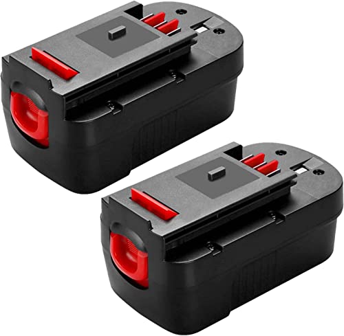 2Pack 3.6Ah HPB18 Ni-Mh Replacement Battery for Black and Decker 18V Battery HPB18 HPB18-OPE Compatible with Black Decker Battery 18 Volt Tools A1718 FS18FL Firestorm Cordless Power Tool (Black)