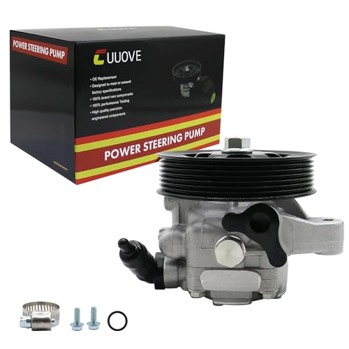 Cuuove 21-5419 Power Steering Pump with Pulley Fits for Acura RSX 2.0L 2002-2006, Acura TSX 2.4L 2006-2008, Honda Accord 2.4L 2006 2007, Honda CR-V 2.4L 2002 2005-2011, Honda Element 2006-2011