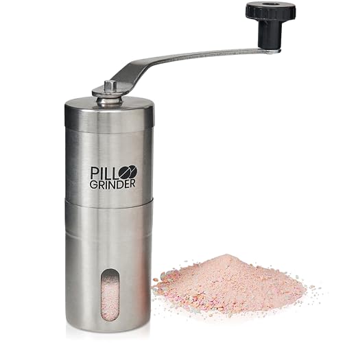 B&C Home Goods Pill Crusher - Stainless Steel Pill Grinder - Large Capacity Pill Crusher - Grind Pills into Fine Powder - Mills for Feeding Tube, Pets & Kids