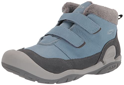 KEEN Kids Knotch Chukka DS Mid Height Insulated Boots, Magnet/Blue Shadow, 5 US Unisex Toddler