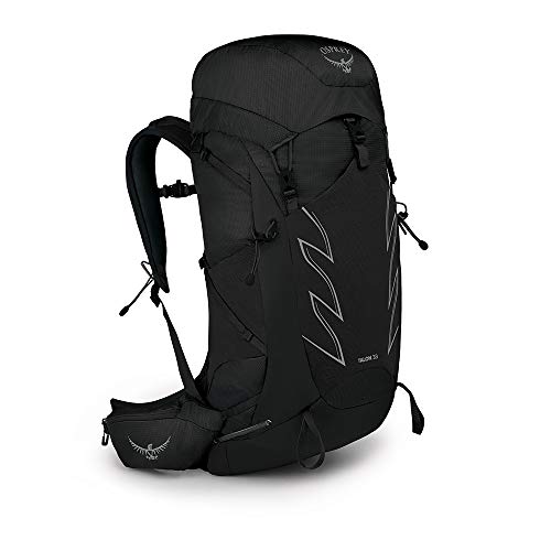 Osprey Talon 33L Men's Hiking Backpack with Hipbelt, Stealth Black, Large/X-Large