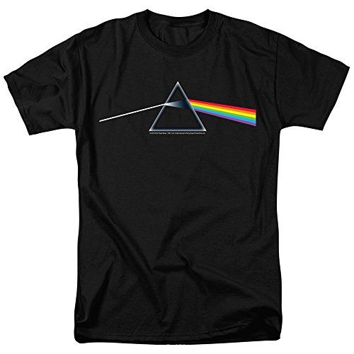 Pink Floyd Dark Side of The Moon Album Rock Music T Shirt & Stickers (X-Large)