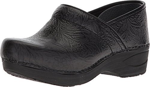 Dansko XP 2.0 Clogs for Women-Lightweight Slip-Resistant Footwear for Comfort and Support-Ideal for Long Standing Professionals-Food Service, Healthcare Professionals Black Floral 8.5-9 M US