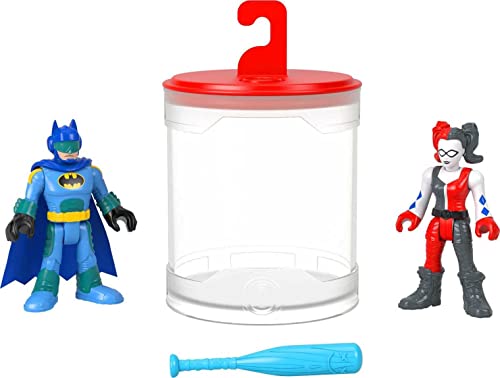 Fisher-Price Imaginext DC Super Friends Batman Toys, Color Changers Figure Set, Batman & Harley Quinn for Preschool Kids Ages 3+ Years