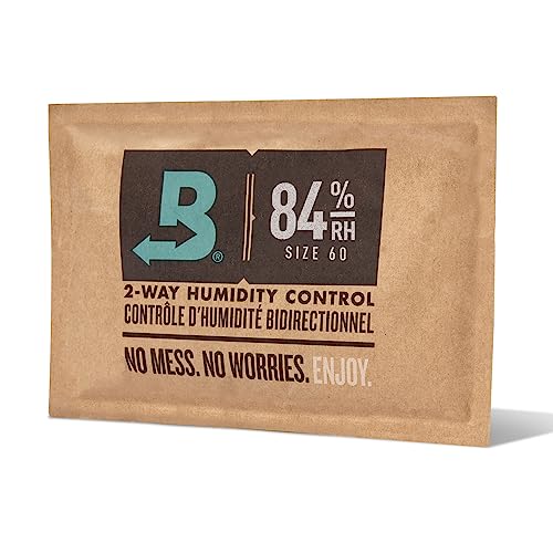Boveda 84% Two-Way Humdity Control Pack For Seasoning – Season Wood Containers – Size 60 – Single – Individually Wrapped Seasoning Packet