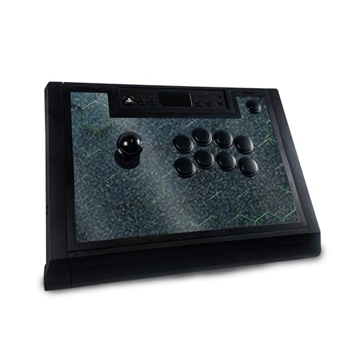 Glossy Glitter Gaming Skin Compatible with Hori Fighting Stick Alpha (PS5, PS4, PC) - Acid Hex - Premium 3M Vinyl Protective Wrap Decal Cover - Easy to Apply | Crafted in The USA by MightySkins