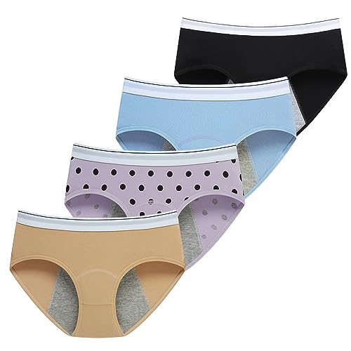 Demifill Women Menstruation Briefs Teen Girls Period Underwear Leak Proof Panties M