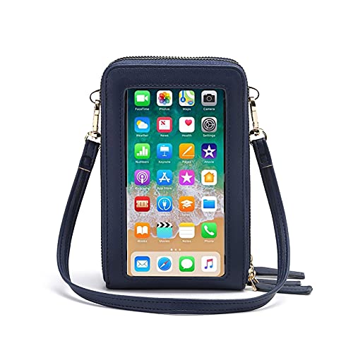 myfriday Small Crossbody Cell Phone Purse for Women, Mini Messenger Shoulder Handbag Wallet with Credit Card Slots