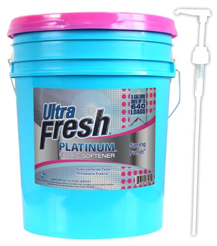 Ultra Fresh UFSF640 Platinum Spring Fresh Fabric Softener, 5 gal, 640 oz.