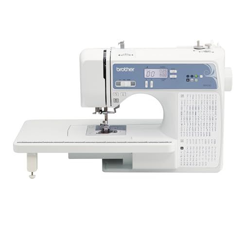 Brother Sewing and Quilting Machine, Computerized, 165 Built-in Stitches, LCD Display, Wide Table, 8 Included Presser Feet, White