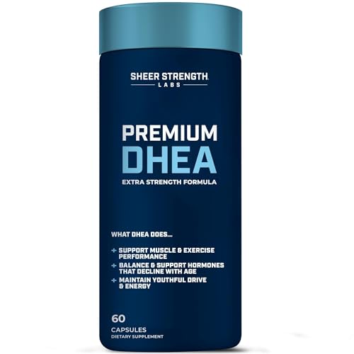 DHEA 100mg for Men - Pure DHEA Supplement for Men for Strength and Hormone Balance - DHEA Supplements - dhea for Men Made in USA - 60 Capsules