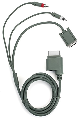 Microsoft Xbox 360 VGA HD AV Cable - VGA - 8 ft for Xbox 360 (Certified Refurbished)
