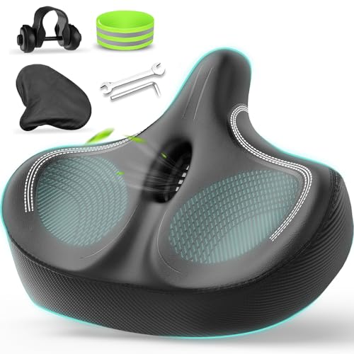 YODOTE Oversized Bike Seat for Peloton Bike & Bike+, Comfort Wide Bike Seat Bicycle Saddle Replacement for Women & Men, Compatible with Peloton, Spin Bike, Exercise Bike or Road Bike