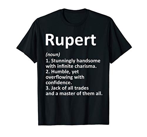 RUPERT Definition Personalized Name Funny Birthday Gift Idea T-Shirt