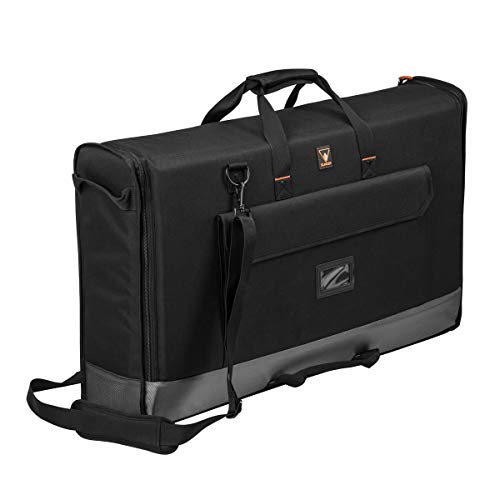 Slinger SLINGER Foldable Padded Nylon Tote Carrying Case - LCD Transport Case for Displays, Computers, Monitors & TVs Between 27' - 32' - Water Resistant - Shoulder Strap & Handle Options