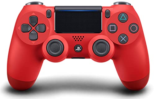 DualShock 4 Wireless Controller for PlayStation 4 - Magma Red (Renewed)