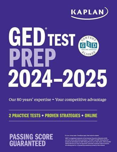 GED Test Prep 2024-2025: 1 Test in the Book + Proven Strategies + Online (Kaplan Test Prep)