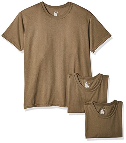 Soffe Men's (Pack of 3) - USA Poly/Cotton Military Tee, Tan, X-Large