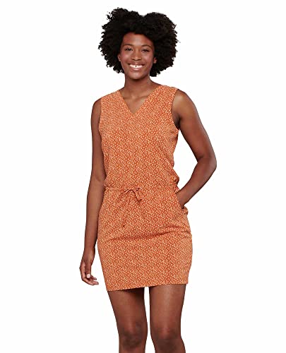 Toad&Co Sunkissed Liv Dress, Rust Geo Print, Small