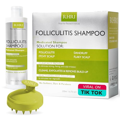 Anti Fungal Folliculitis Shampoo, Seborrheic Dermatitis Shampoo,Folliculitis Treatment, Dandruff Treatment, Scalp Psoriasis Treatment, Relieve From Itchy Dry Scalp