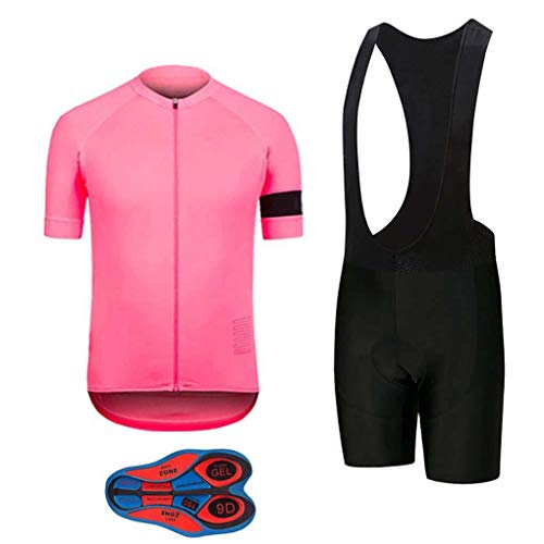 Men's Bike Clothing Set Cycling Jerseys Road Bicycle Shirts Kit + Bib Shorts Quick-Dry Full Zipper Riding Clothes
