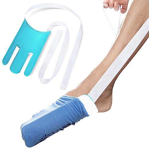 Sock Aid Tool,Easily Pull on Socks Without Bending, for Elderly, Disabled,Pregnant, Diabetics