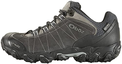 Oboz Men's Bridger Low B-Dry Waterproof Hiking Shoe, Dark Shadow, 10.5