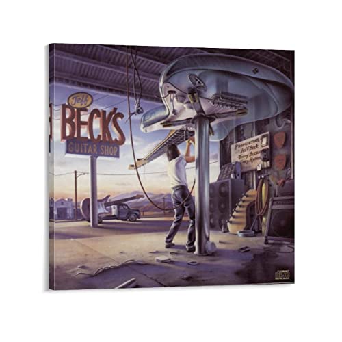 Jeff Beck Jeff Beck's Guitar Shop Great Guitarist Legend Album Cover Poster Collect Commemorate Posters Wall Art Painting Canvas Gift Living Room Prints Bedroom Decor Poster Artworks 12x12inch(30x30cm