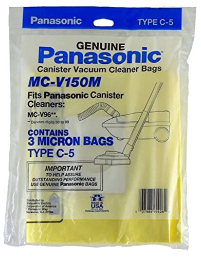 Panasonic MC-V150M Replacement Bag for Canister, 3-Pack