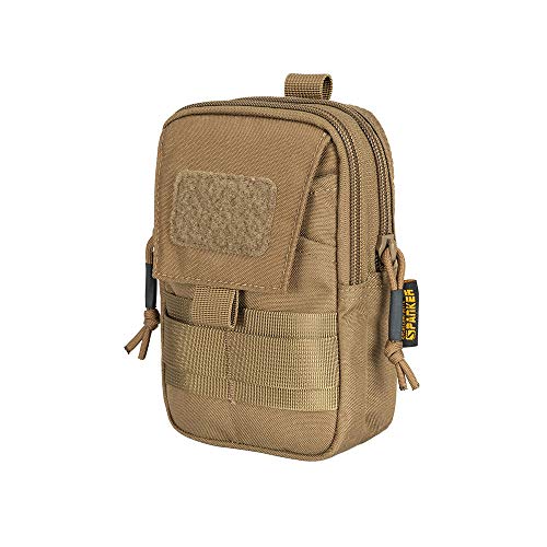 EXCELLENT ELITE SPANKER Tactical Molle EDC Pouch Organizer Nylon Belt Waist Bag with Cellphone Holster for iPhone 14 Pro131211ProMax XsMax XR XS X 8P 8 7 6 Samsung Galaxy S22 S21 Note20(Coyote Brown)