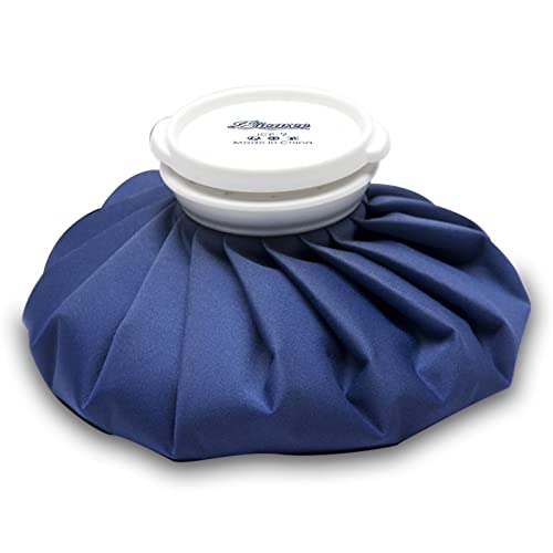 BICAREE Ice Pack for Injuries Reusable, Ice Bags Hot Water Bag for Hot & Cold Therapy and Pain Relief with Cover, No-Leak Elastic Breathable Ice Bag, Size 9'