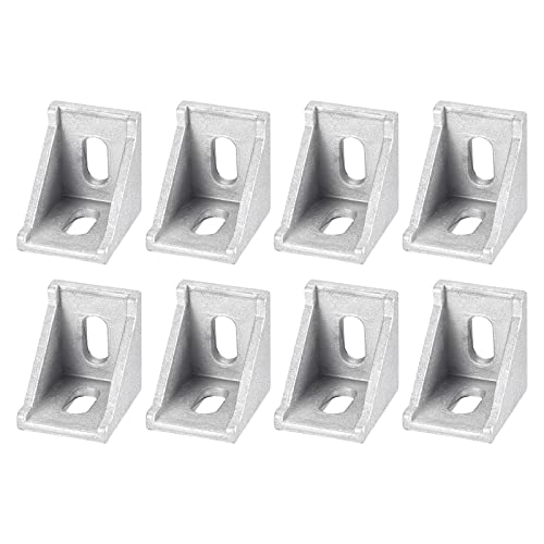 uxcell 16Pcs Inside Corner Bracket Gusset, 35x35x29mm 3030 Angle Connectors for 3030/3060 Series Aluminum Extrusion Profile Silver