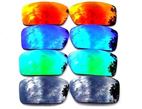 Galaxy Replacement Lenses For Oakley Gascan Black&Green&Blue&Red Color Polarized 4 Pairs,