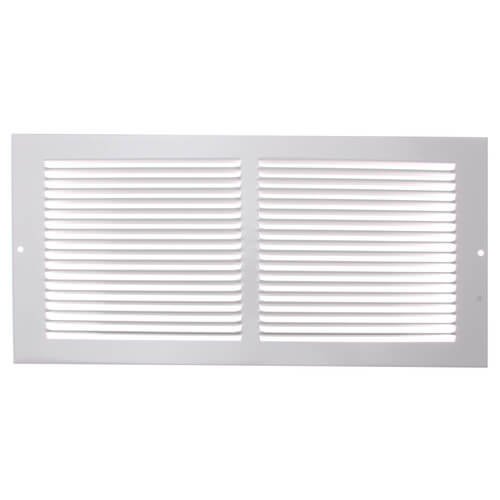 Rocky Mountain Goods Air Return Grille - Heavy Duty Steel with Premium Finish - Includes Full Installation kit - Louvered Design - Paintable Vent Cover - Matte White - Consistent air Flow (14' x 6')