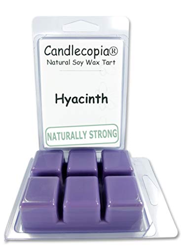 Candlecopia Hyacinth Strongly Scented Hand Poured Vegan Wax Melts, 12 Scented Wax Cubes, 6.4 Ounces in 2 x 6-Packs