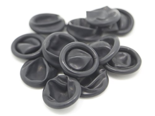 Rifle Condom Style Muzzle Cover, Rubber Muzzle Cap, Pack of 20 (Black)