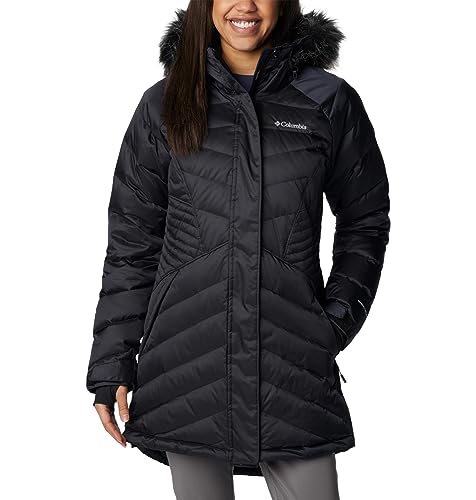 Columbia Women's Lay D Down III Mid Jacket, Black Liquified Sheen, Medium