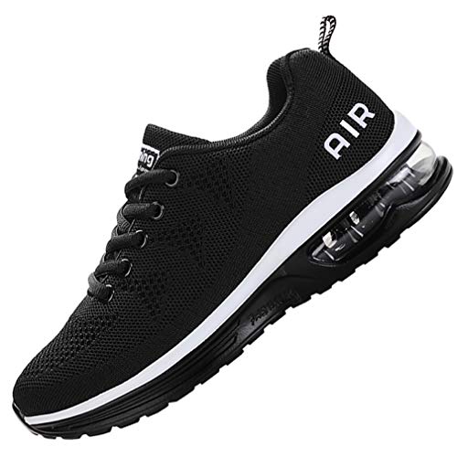 MEHOTO Mens Air Running Sneakers, Men Sport Fitness Gym Jogging Walking Lightweight Shoes, Color Blackwhite, Size 11