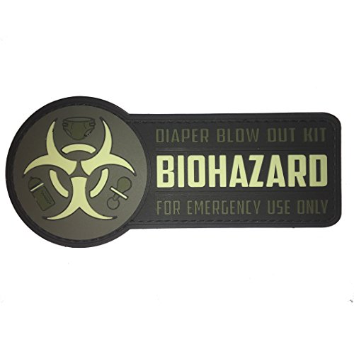 Biohazard Diaper Bag PVC Morale Patch