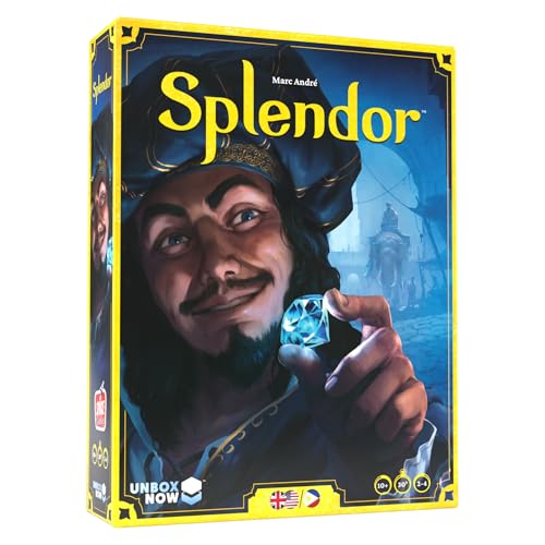 Splendor Board Game (Base Game) - Strategy Game for Kids and Adults, Fun Family Game Night Entertainment, Ages 10+, 2-4 Players, 30-Minute Playtime, Made by Space Cowboys