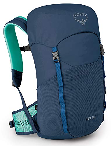 Osprey Jet 18L Kids' Hiking Backpack, Wave Blue