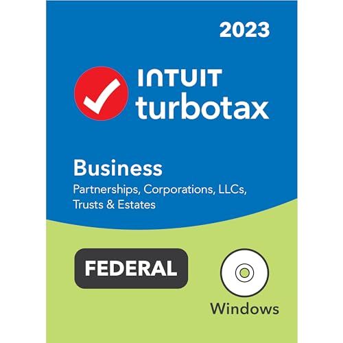 TurboTax Business 2023 Tax Software, Federal Tax Return [PC Disc]