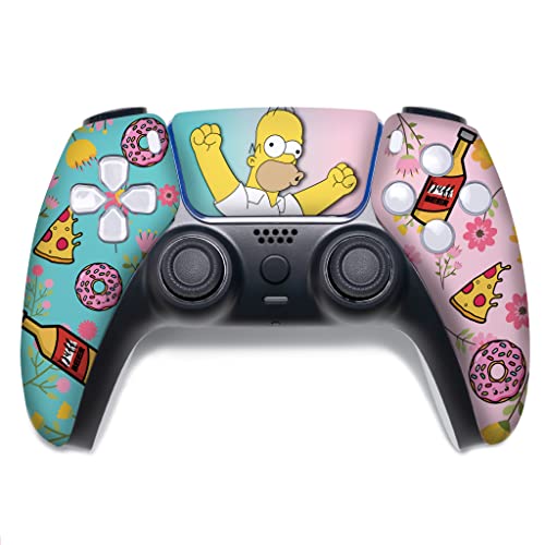 BABY CUDDLE BOX Simpsson Custom PS-5 Controller Wireless compatible with Play-Station 5 Console by BCB Controllers | Proudly Customized in USA with Permanent HYDRO-DIP Printing (NOT JUST A SKIN)