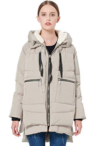 Orolay Women's Thickened Down Jacket Beige Large