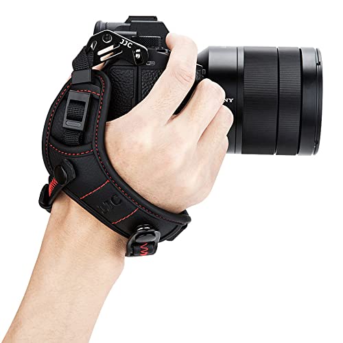 JJC Deluxe Mirrorless Camera Hand Grip Strap for Canon EOS R8 R6 II R5 R7 R10 R RP M50 M6 II Nikon Z8 Z9 Z7II Z6II Z5 Z50 Z30 Zf Z fc Fujifilm X-T5 X-T4 X-T3 X-S20 X-S10 X-T30 X-T20 X-E4 X-H2 X-H2S
