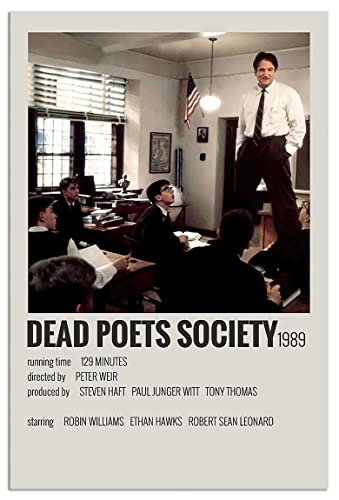 Dead Poets Society Poster,All Of Us Are Dead Poster,90S Room Decor,Canvas Wall Art For Living Room Decor Aesthetic Vintage Posters & Prints Over Bed Rock Girls Mens Album Grey Unframed 16x24 inches