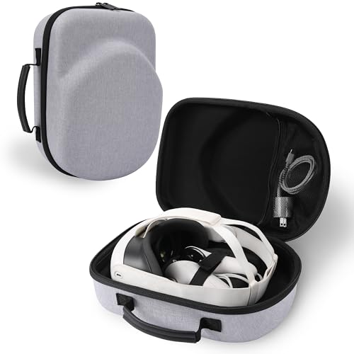 CBDYWVR Carrying Case for VR Oculus Quest 3 Headset, Hard Carrying Case Compatible with Quest 3 Touch Controllers Other VR Accessories, Protable Travel Case, Suitable for Travel and Home Storage