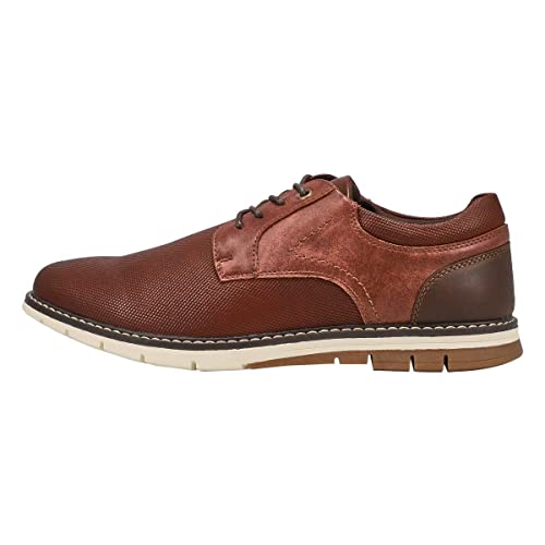 Steve Madden Men's Rammonn Lace Up Casual Oxford Cognac 11 Medium US