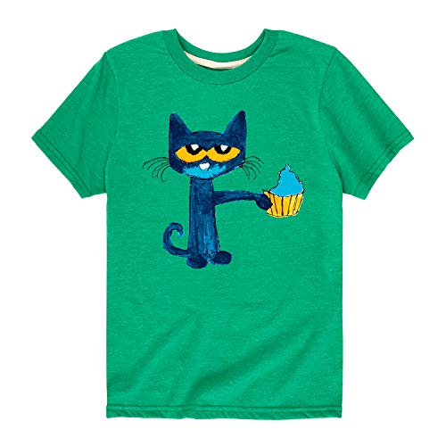 Pete the Cat - Messy Cupcake - Toddler Short Sleeve T-Shirt - Size 5T Kelly Green